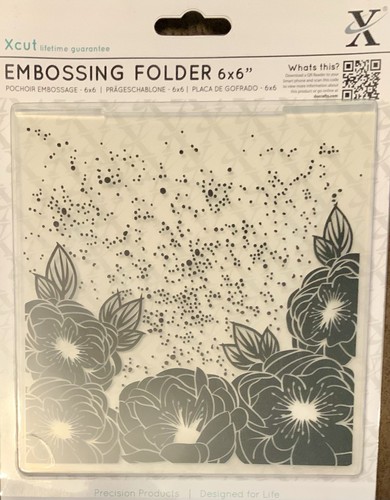 Xcut embossing folder x - embossing, 6”