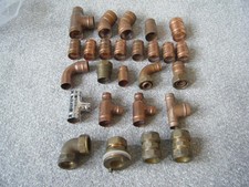  28mm 22mm. Solder Ring and Compression  Copper Pipe Fittings. Job Lot of 26 No.