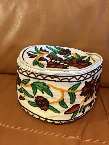 Embroidered bread basket - embroidered,