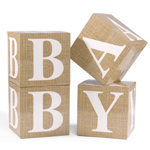 Baby boxes with - boxes, letters