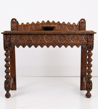 Wonderfully Decorative Victorian Oak Console Side Table C1880