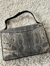 Vintage 1950s Lizard Skin Leather Hand Bag