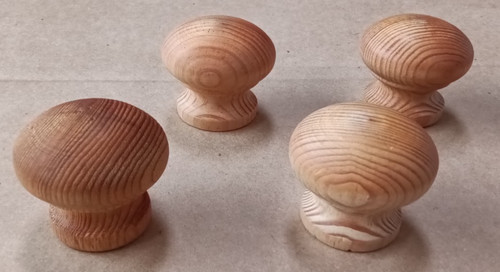 Pine wood drawer door knobs - wood,