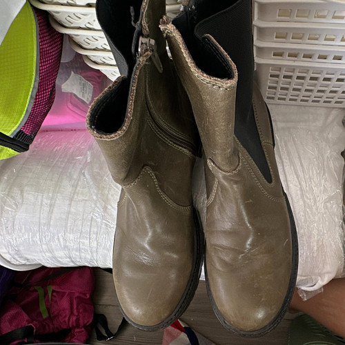 Zara women taupe - taupe, leather
