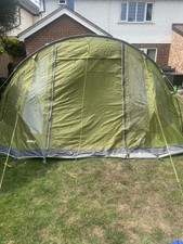 Veygo Green Waterproof 6 Man Camping Tent with carpet fitted to the tent 