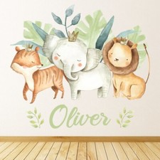 Custom Name Safari Animals