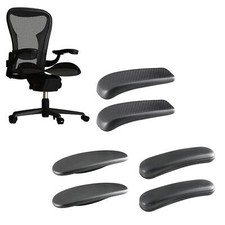 2Pcs Gaming Chair Armrest Pads Replacement PU Computer Chair Parts Simple Line