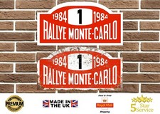 Rally Monte Carlo Plaque Plate 1984 Audi Quattro Garage Sign Man Cave