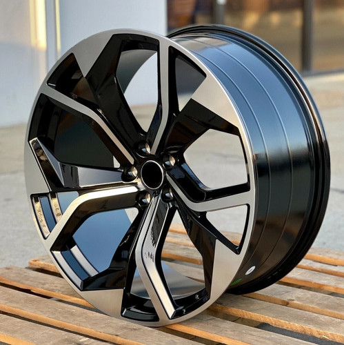 Black machined wheels - machined,