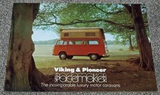 Volkswagen Type 2 Viking & Pioneer Spacemaker Motor Caravan 70s Brochure VW T2