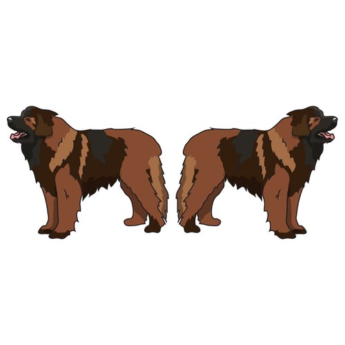 Leonberger dog decal lover - dog,