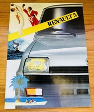 RENAULT 5 Sales Brochure 1983