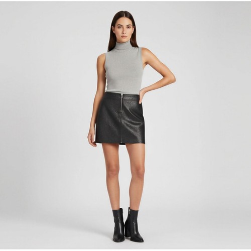 Zara black faux textured - zara,