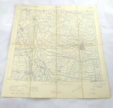ANTIQUE MAP 1897 MILITARY