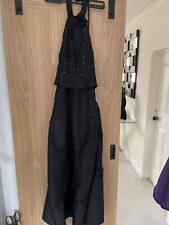 full length black evening dress size 14