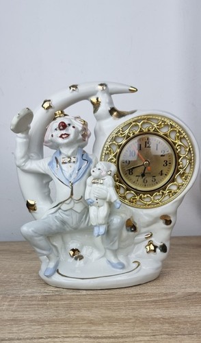 Ceramic qaurtz clown clock - qaurtz,