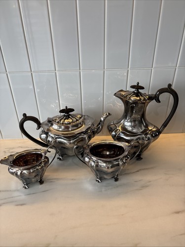 Antique silver plated four - antique,