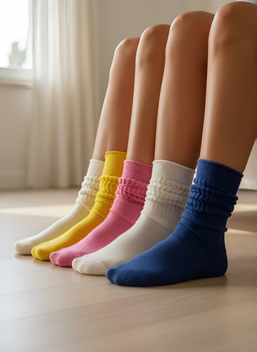 Pairs cotton slouch socks - slouch,