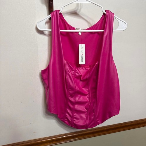 Curvy sense hot pink - pink, faux