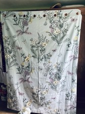 NEXT Butterfly & Floral Long Lined Eyelet Curtains -VGC - 135 x 183 cm 