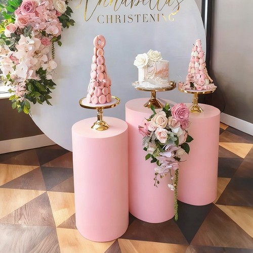 Metal plinth cylinder - 3x,