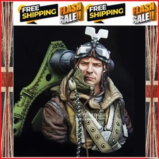1/10 RAF Spitfire Mk.l Pilot WWll, Resin Model figure Bust, GK, Military them...