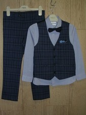 Next Boys Navy Check Trousers
