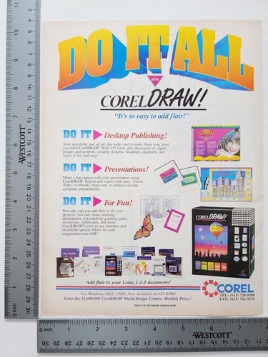 Corel draw vintage - corel,