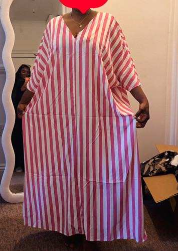 Women pink white striped - pink/white,