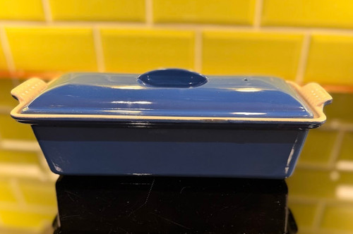 Vintage creuset blue enamel - creuset,