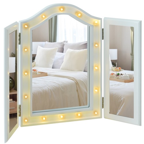 Homcom lighted tri - homcom, tri-fold
