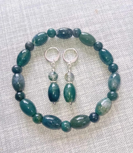 Moss agate quality - agate, +