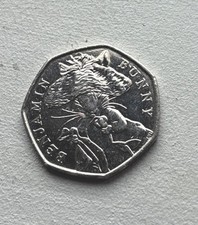 50p Benjamin Bunny 2017 RARE