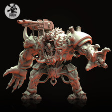 Hell Sarcophagus Walker (Chaos Hellbrute Proxy) by Tainted Windmill