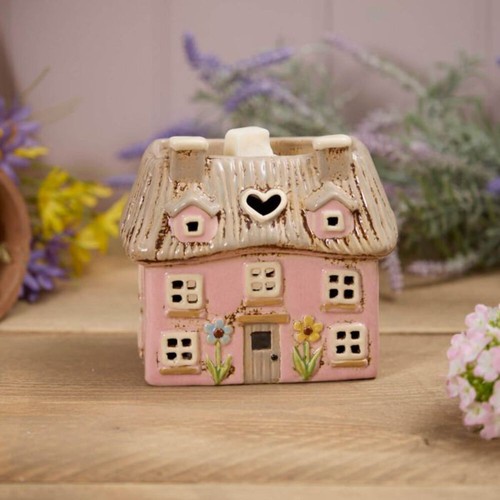 Pink thatched cottage - pink,