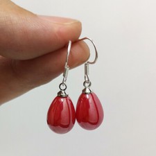 925 sterling silver - silver, drop