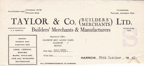 Taylor builders - &, (builders