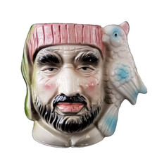 Pirate Head with Parrot Handle