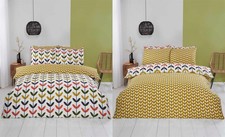 Jules Reversible Vibrant Cosy Duvet Quilt Cover Set Bed Linen Multi