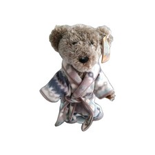 Chad Valley Teddy Bear Soft Toy Wearing Dressing  Gown & Slippers Approx 16"