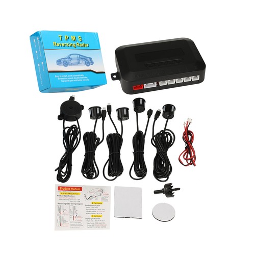 Black rear parking sensors - rear,