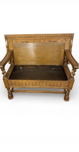 Vintage oak hall cupboard - vintage,