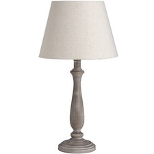 Table Lamp Bedside Lamp -  Shabby chic base and linen shade French Style