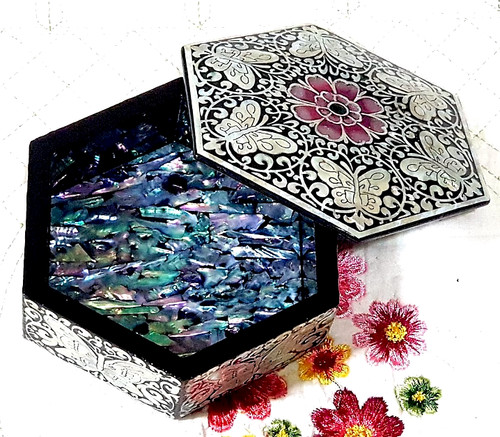Korean mop inlaid - mop, hexagonal