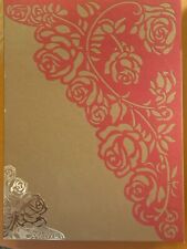 New Display boxes with decorative metal applique in shades of gold and red