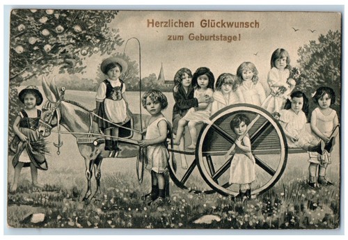 Birthday postcard childrens - birthday,