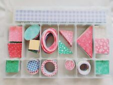 PATTERNED CUT OUT SHAPES IN STORAGE BOX FOR CRAFTING CARD MAKING SCRAPBOOKING
