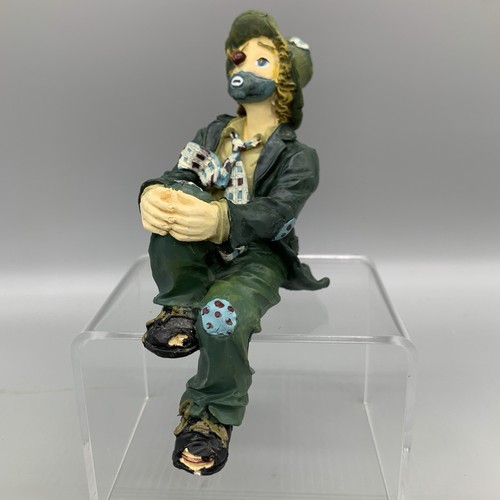 Clown porcelain figure - clown,