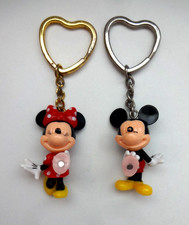 MICKEY & MINNIE MOUSE ~ Disney Figures ~ Vintage ~ COUPLES KEYRINGS