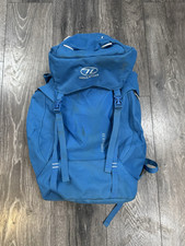 Highlander Rambler Rucksack 33L Litre Backpack Bag Hiking Travel Bag Blue